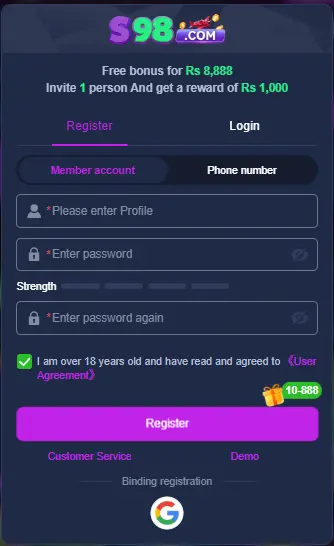 s98 game app