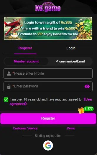 k6 game register image 