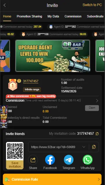 92bar game app